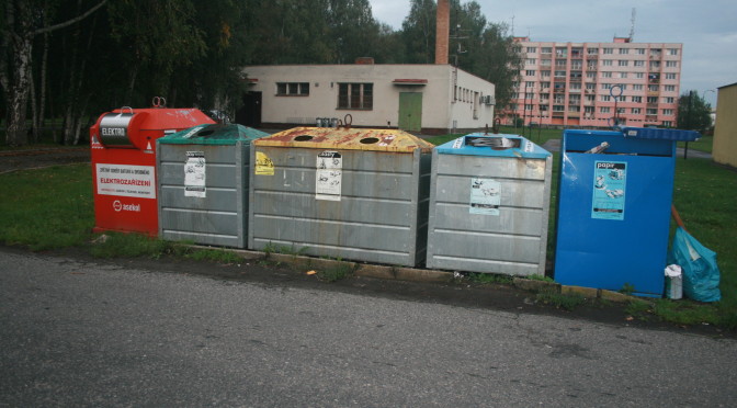 Kontejnery v Soběslavi