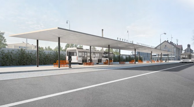 Nový autobusový terminál v Soběslavi