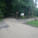 Stav cesty v současnosti po dešti